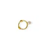 Martina Rozenberg Smira Jewelry Women's Gold The Mono Pearl Earring