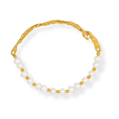 Martina Rozenberg Smira Jewelry Women's Ondaluz - Pearl Bracelet Gold
