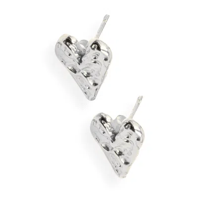 Martina Rozenberg Smira Jewelry Women's The Heart Sterling Silver Earrings Silver