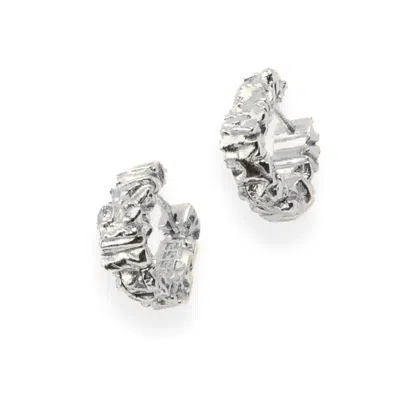 Martina Rozenberg Smira Jewelry Women's The Hug Sterling Silver Earrings Silver