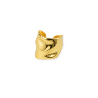 Martina Rozenberg Smira Jewelry Women's The Medium Sterling Silver Ear Cuff Gold