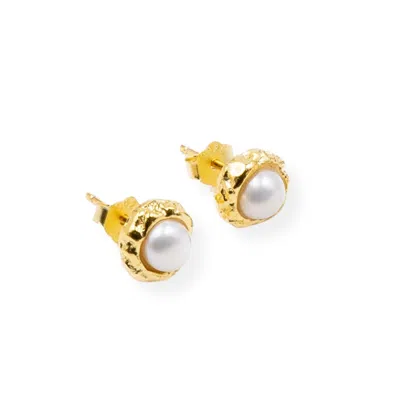 Martina Rozenberg Smira Jewelry Women's The Nebula Pearls Earrings Gold