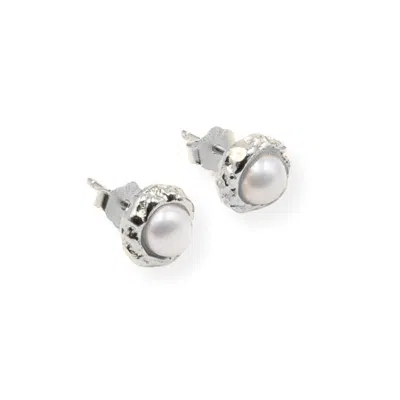 Martina Rozenberg Smira Jewelry Women's The Nebula Pearls Earrings Silver