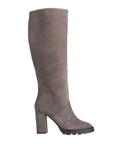 Martina Woman Boot Grey Size 8 Leather
