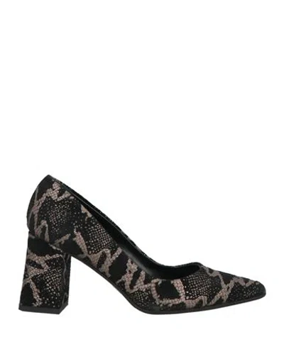 Martina Woman Pumps Black Size 8 Leather