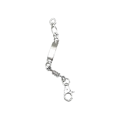 Pre-owned Martine Ali Complex Id Bracelet 'silver'