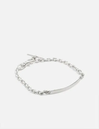 Martine Ali Diamond Baby Id Bracelet In Metallic