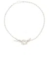 Martine Ali Knotted Rope Chain Necklace In Silver