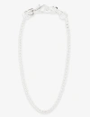 MARTINE ALI ODA BABY-BOXER 925 STERLING-SILVER PLEATED BRASS NECKLACE