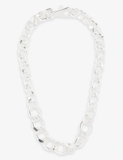 Martine Ali Mens Silver Yurel 925 Sterling Silver-plated Brass Necklace