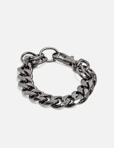 Martine Ali Rolo Cuban Bracelet - Gunmetal In Metallic