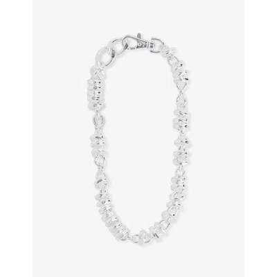 Martine Ali S Richie Sterling Silver-plated Brass Chain Necklace Heirloom Silver