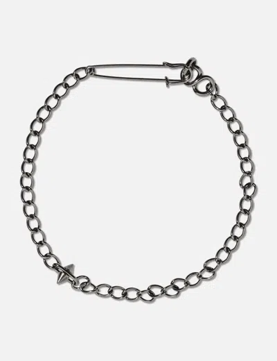 Martine Ali Spike Pin Necklace - Gunmetal In Black
