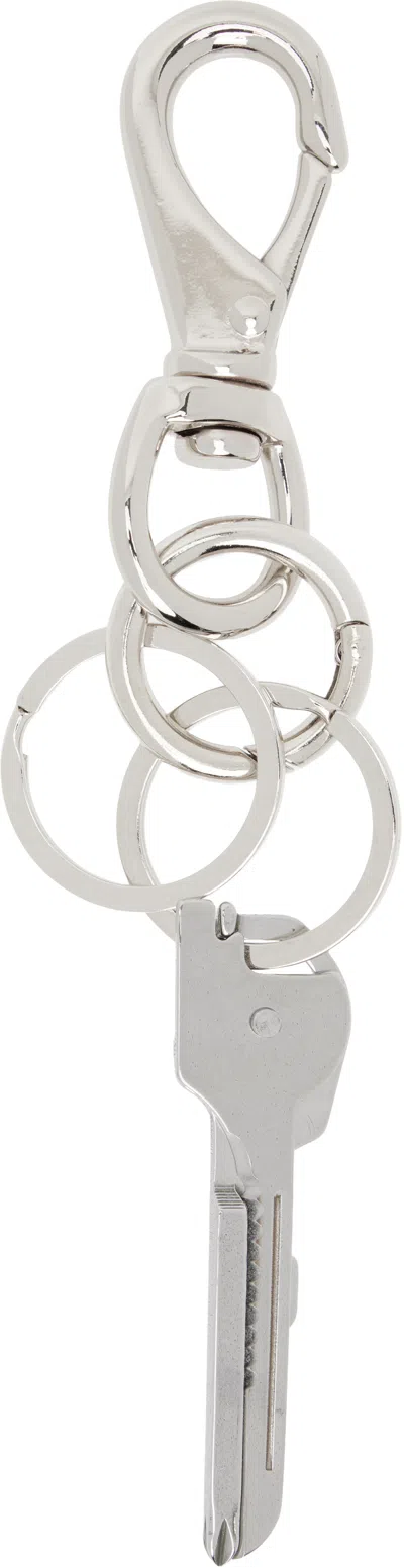 Martine Ali Ssense Exclusive Silver Utility Link Keychain