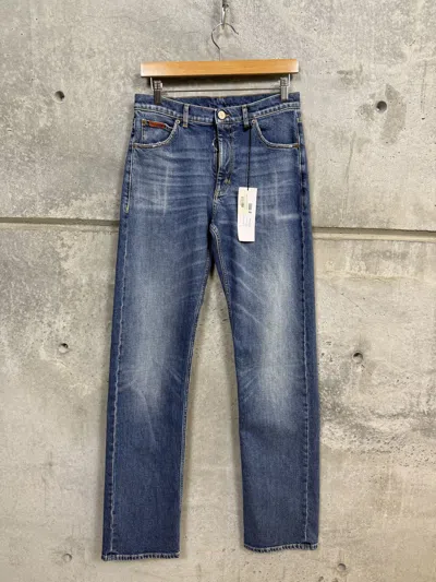 Pre-owned Martine Rose $445  Stretch Denim Jeans In Multi