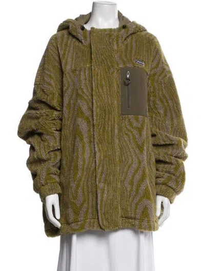 Pre-owned Martine Rose Animal Print Jacket In Green