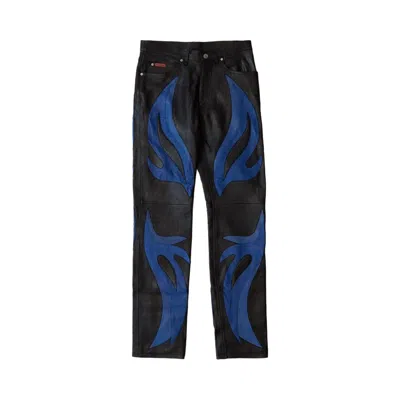 Pre-owned Martine Rose Appliqué Trousers 'black/blue' | Men's Size M