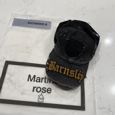 Pre-owned Martine Rose Barnsley Cap In Black