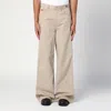 Martine Rose Men's Sport Chino Jeans In Cream