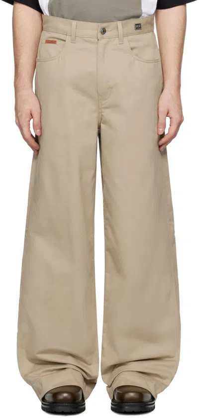 Martine Rose Beige Sports Chino Trousers