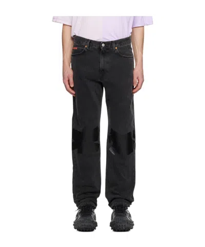 Martine Rose Belt-strap Jeans In Black