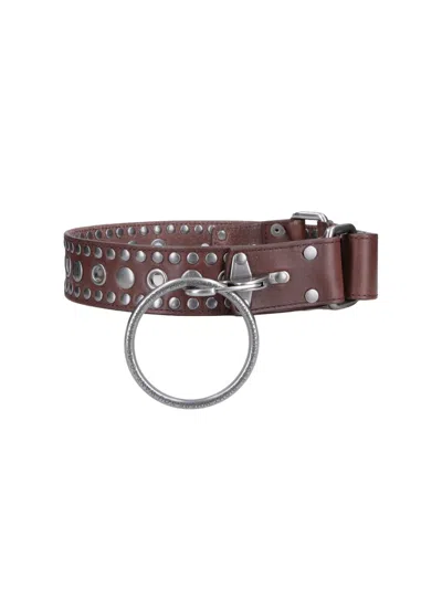 Martine Rose Belt Studs In Brown
