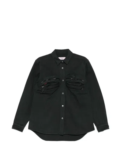 Martine Rose Belt-bag-style Shirt In Blue