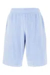 Martine Rose Powder Blue Terry Bermuda Shorts In Pale Blue