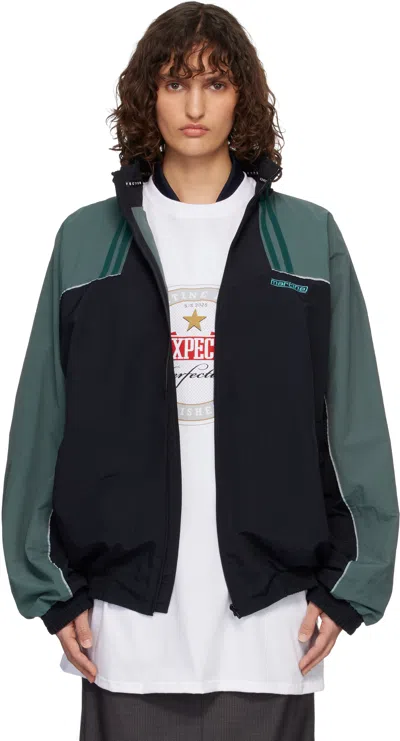 Martine Rose Black & Green T-lining Track Jacket