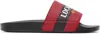 Martine Rose Black & Red 'local Hero' Pool Slides