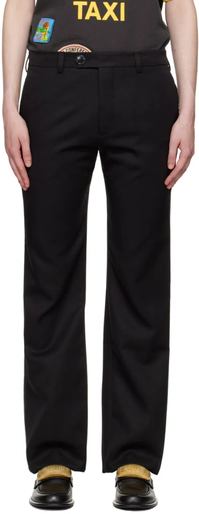 Martine Rose Black Bumster Trousers