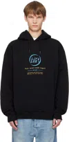 Martine Rose Black Classic Hoodie In Multi
