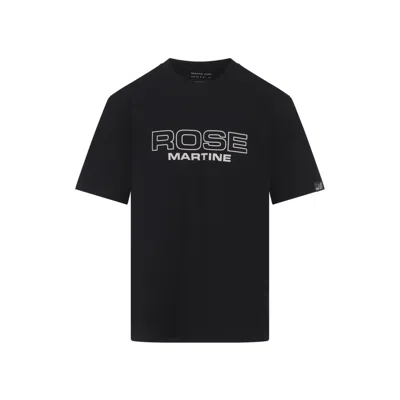 Martine Rose Black Crewneck Logo T-shirt