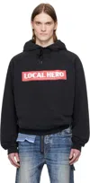 Martine Rose Slogan-print Hoodie In Black Washed