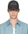 Martine Rose Black Signature Cap In Black