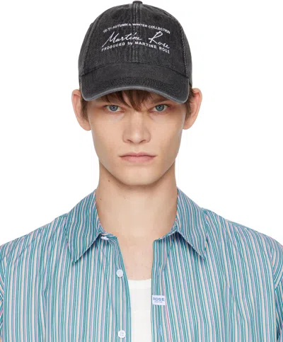 Martine Rose Black Signature Cap