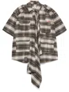 Martine Rose Blanket Safari Shirt In Brown