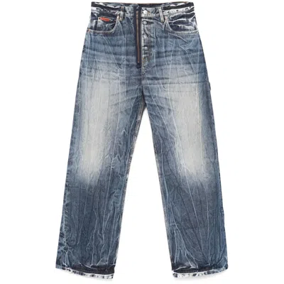 Martine Rose Blue Denim - Wide-leg Jeans Men