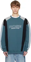 Martine Rose Blue Logo Sweatshirt