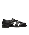 Martine Rose Bondage Belt Sandals In Black