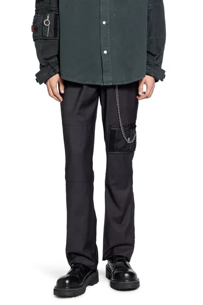 Martine Rose Bootcut Wallet Trousers In Black