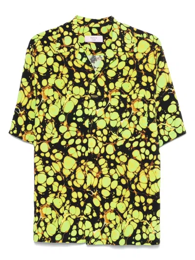 MARTINE ROSE MARTINE ROSE BOWLING SHIRT WITH PRINT