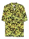 Martine Rose Bowling Shirt With Print In Yellow