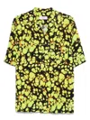 Martine Rose Bowling Shirt With Print In Yellow