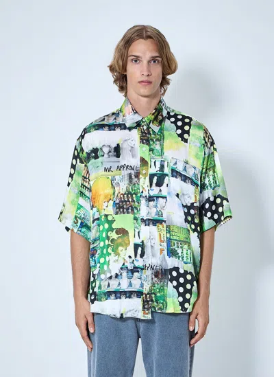Martine Rose Boxy Wrap Shirt In Multi