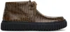 Martine Rose Brown Clarks Edition Torhill Hi Boots In Brw Brown Croc