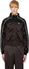 Martine Rose Men Shrunken Track Jacket In Brown