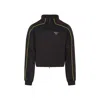 Martine Rose High Collar Track Jacket With Side Pockets In Black