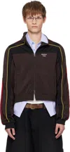 Martine Rose Men Shrunken Track Jacket In Brown
