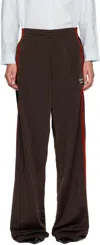 Martine Rose Brown Wide Leg Track Pants In Brown